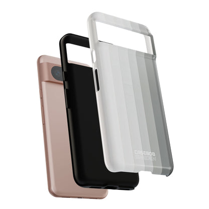 Silver Gradient Stripes Google Pixel 8 - Tough