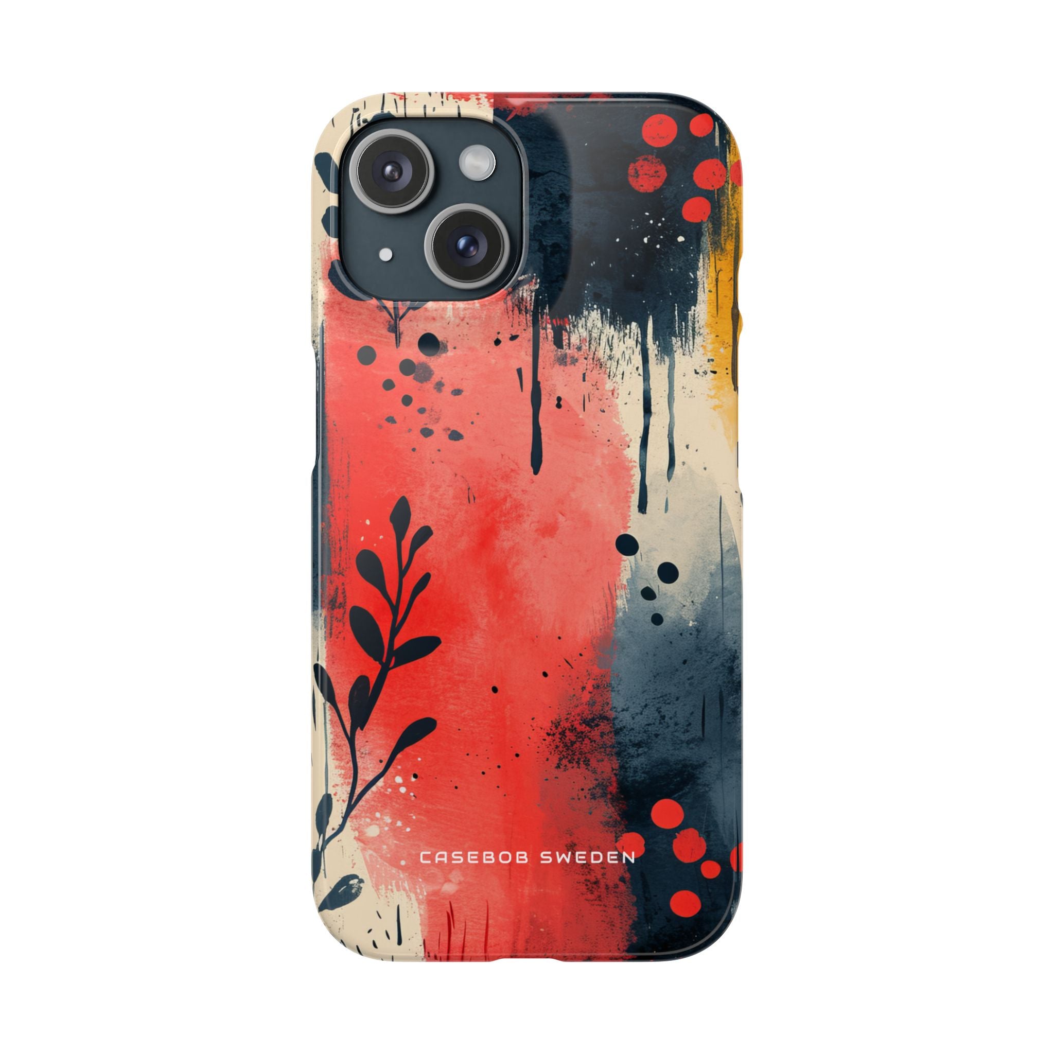 Vibrant Floral Energy iPhone 15 - Slim Phone Case