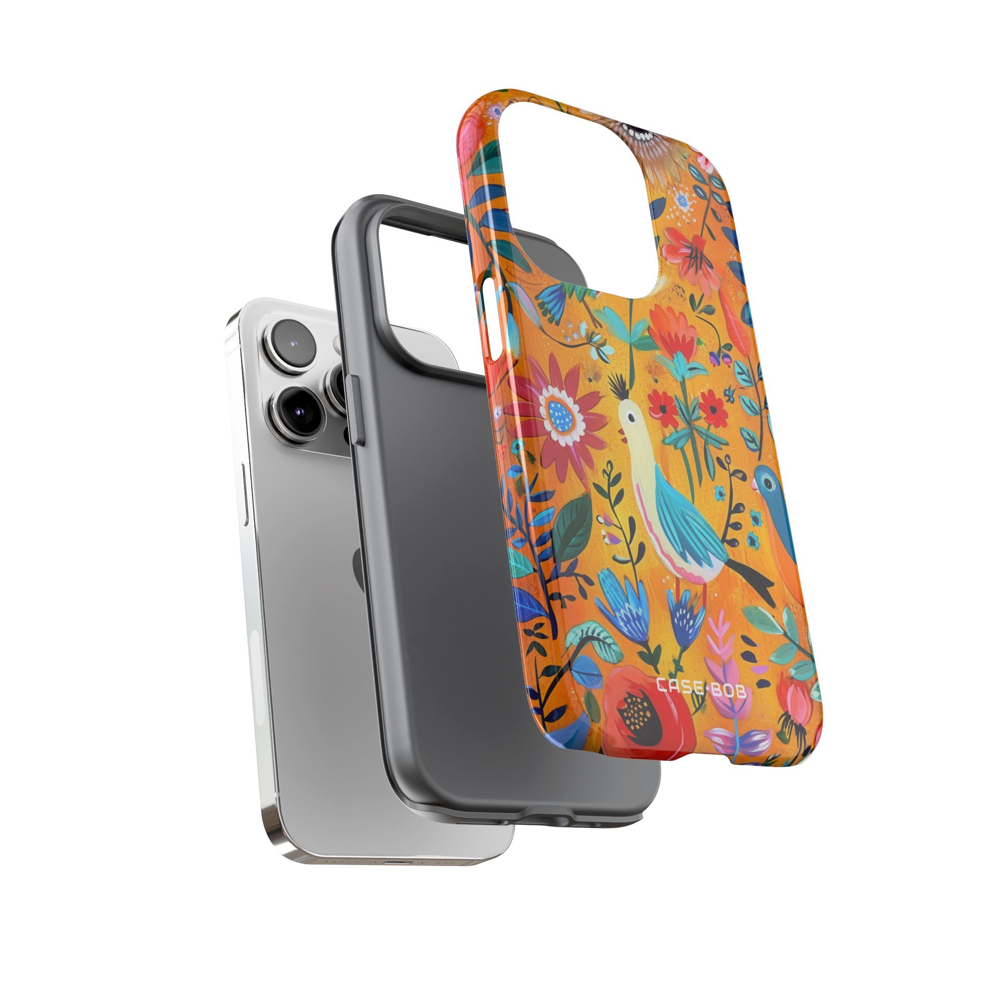 Colorful Birds Bloom iPhone 14 Pro Case - Tough