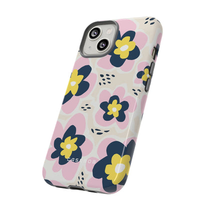 Pink Happy Flower - Protective Phone Case