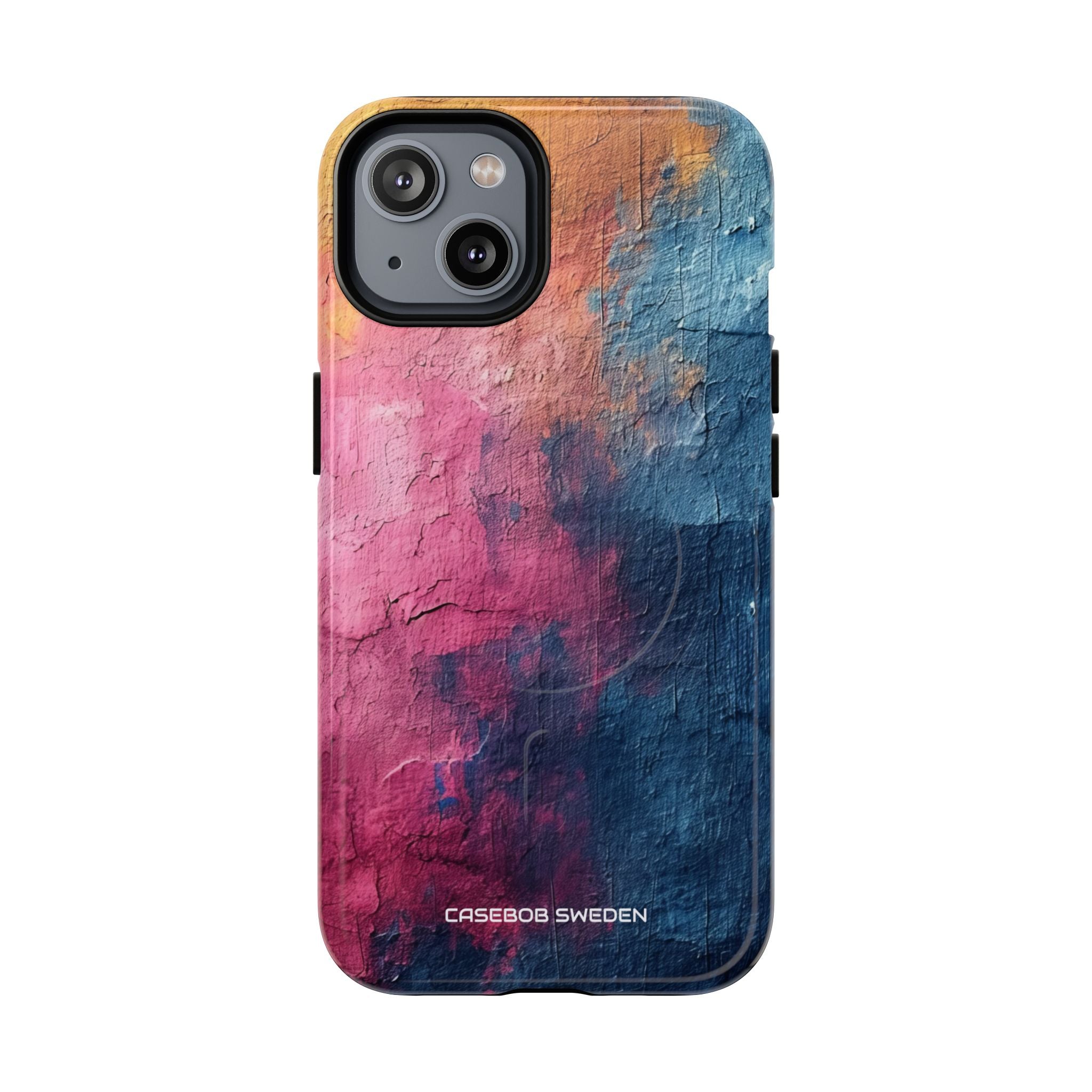 Blue Pink Abstract - Tough + MagSafe® iPhone 14 Phone Case