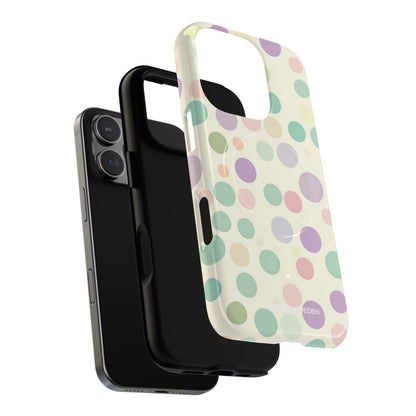 Playful Pastel Polka Dots - Tough + MagSafe® iPhone 16 Phone Case