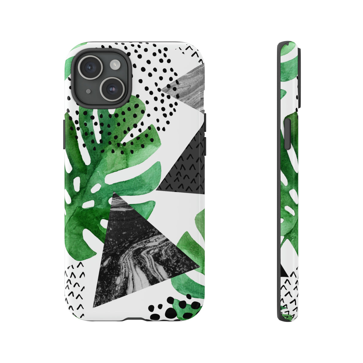 Grunge Green Tropical - Protective Phone Case