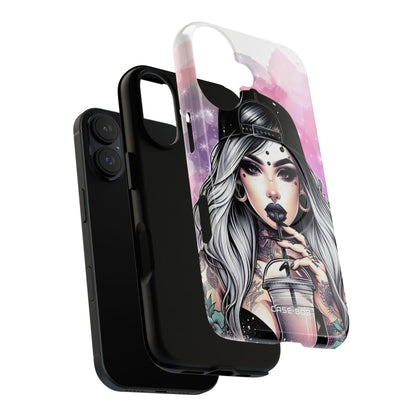 Silver Sip Nebula iPhone 16 Case - Tough+