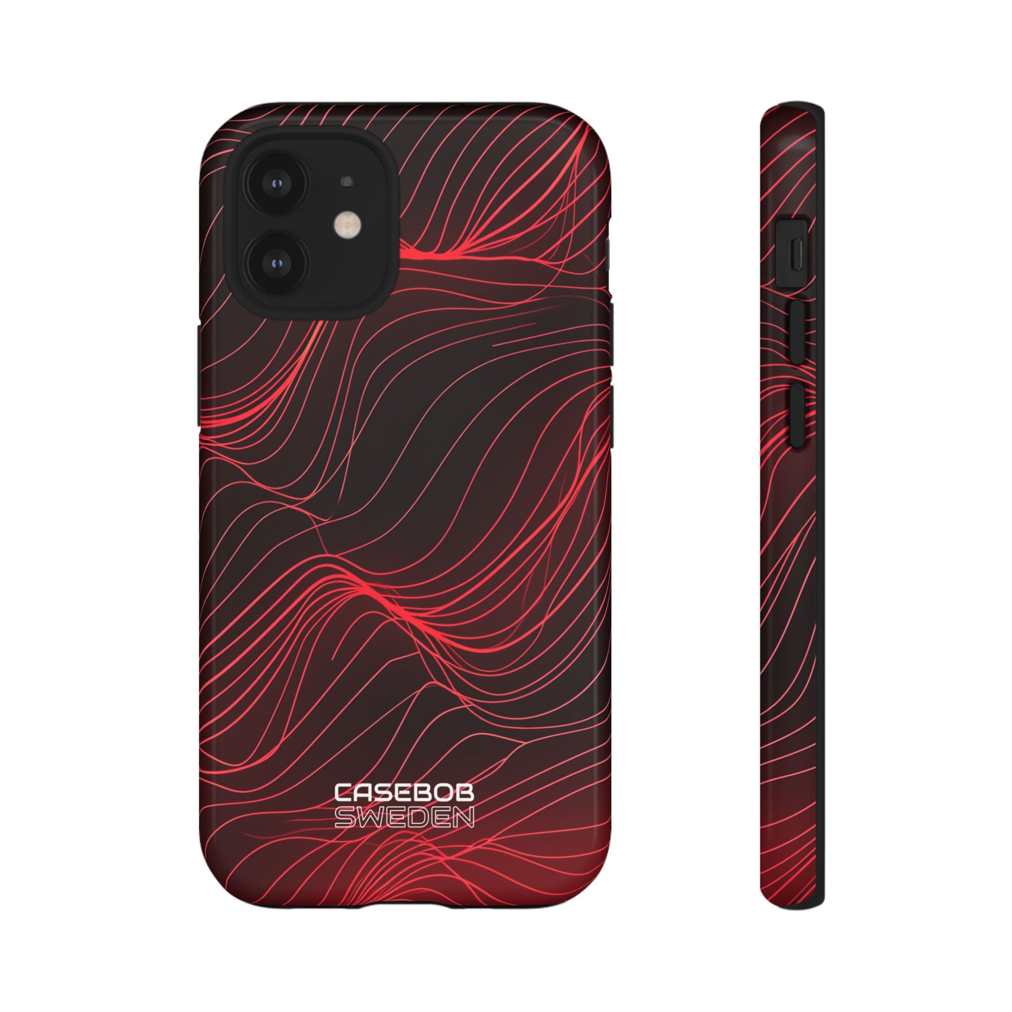 Crimson Waveform Flow iPhone 12 - Tough