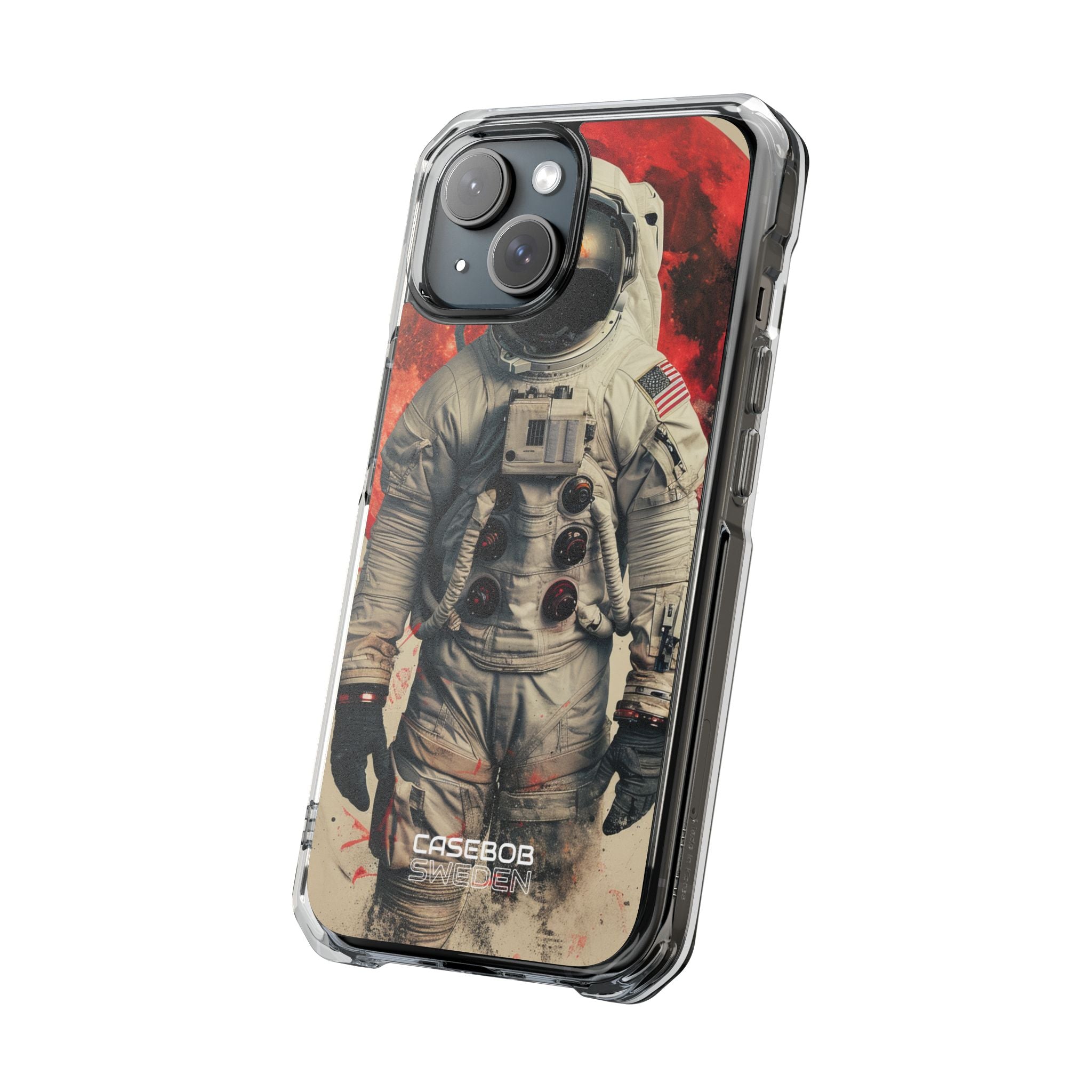Crimson Spacewalk Dream iPhone 15 - Impact Clear+