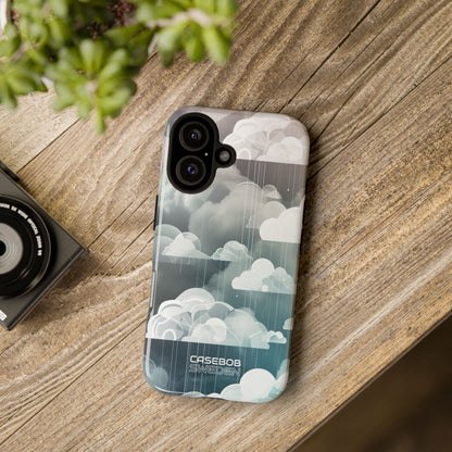 Silver Dream Clouds iPhone 16 - Tough