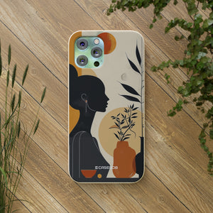 Modern Silhouette Tranquility | Biodegradable Phone Case