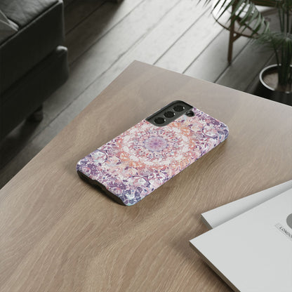 Purple Pink Mandala - Tough Samsung S22 Phone Case