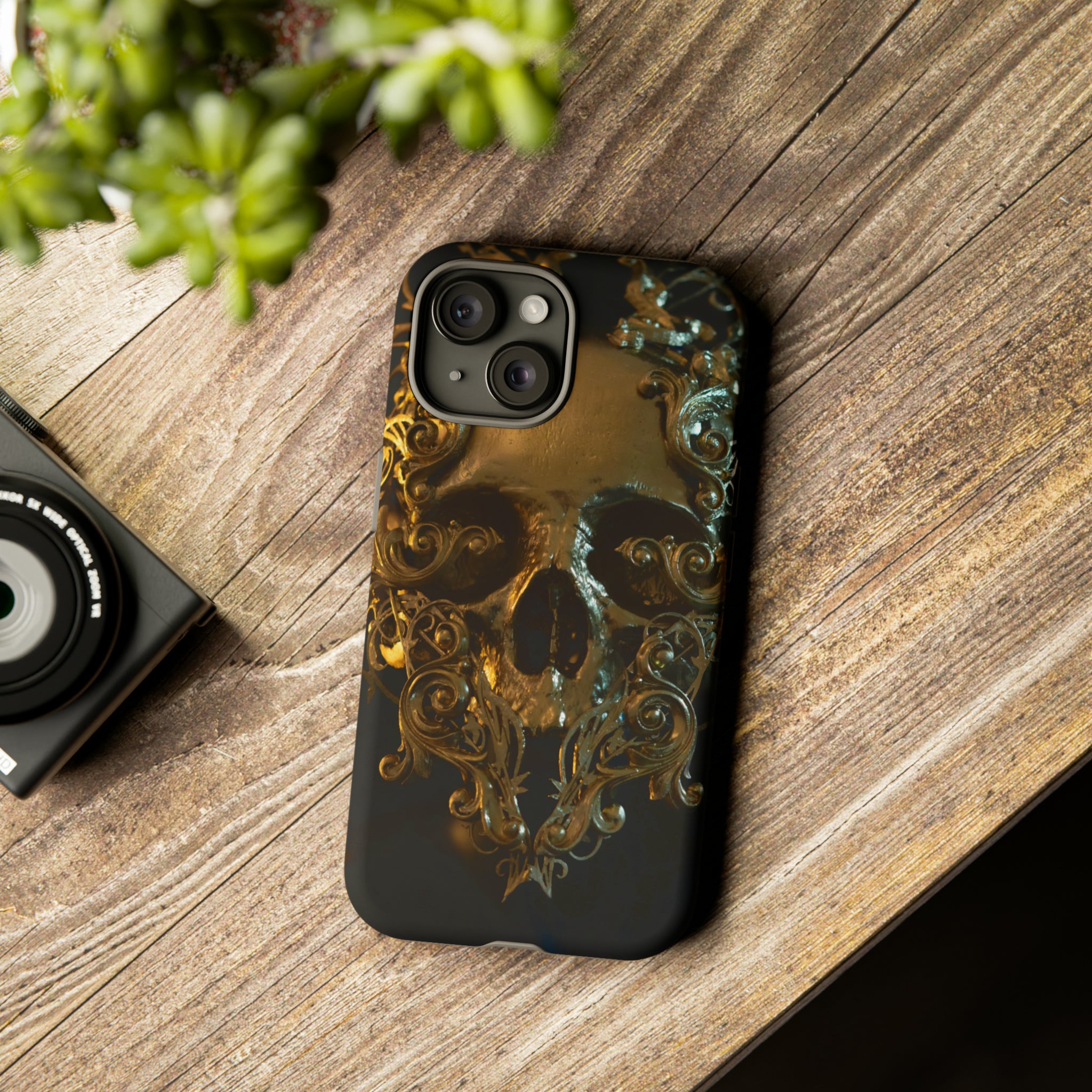 Golden Skull Trooper - Protective Phone Case