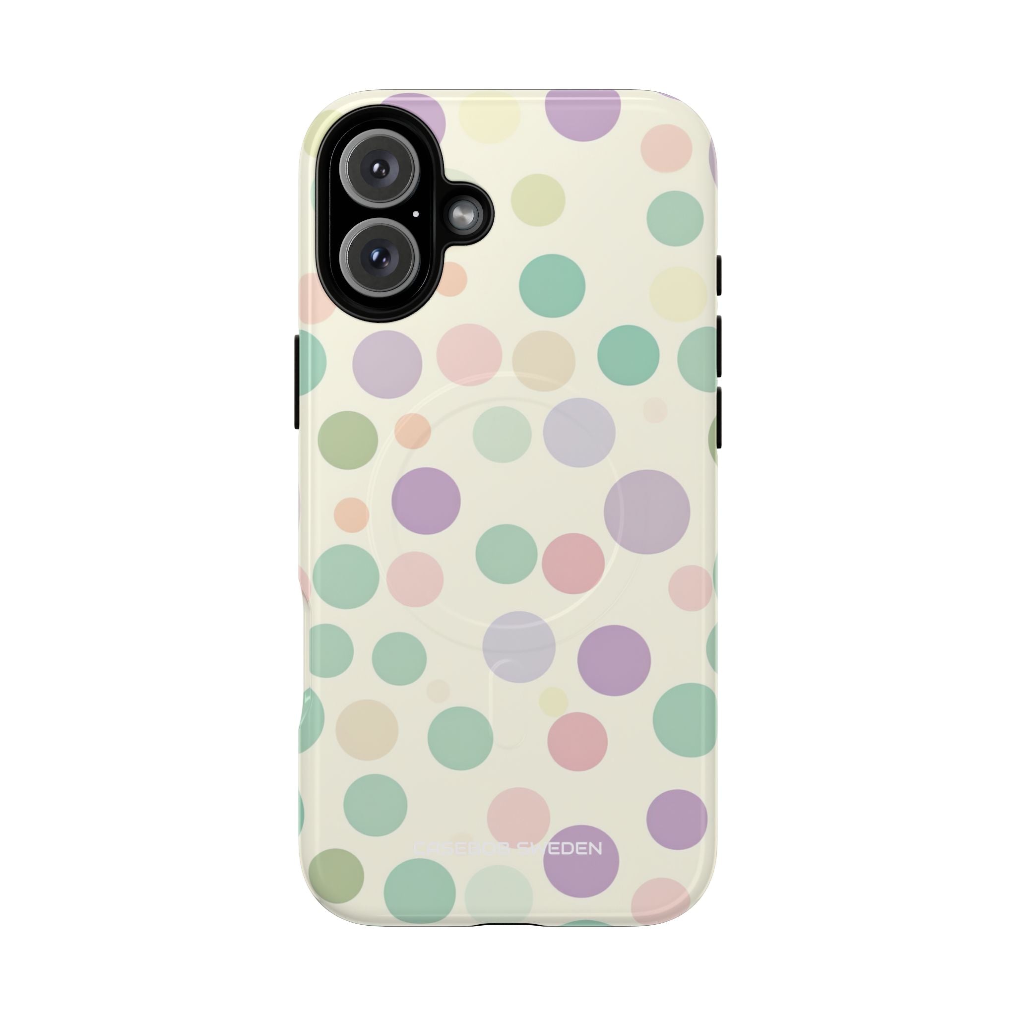 Playful Pastel Polka Dots - Tough + MagSafe® iPhone 16 Phone Case