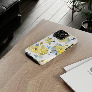 Yellow Floral - Protective Phone Case