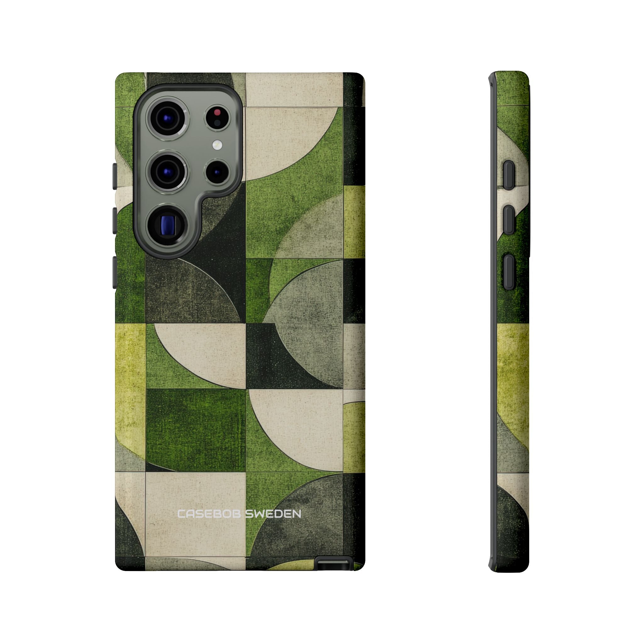 Green Geometric Harmony - Tough Samsung S23 Phone Case