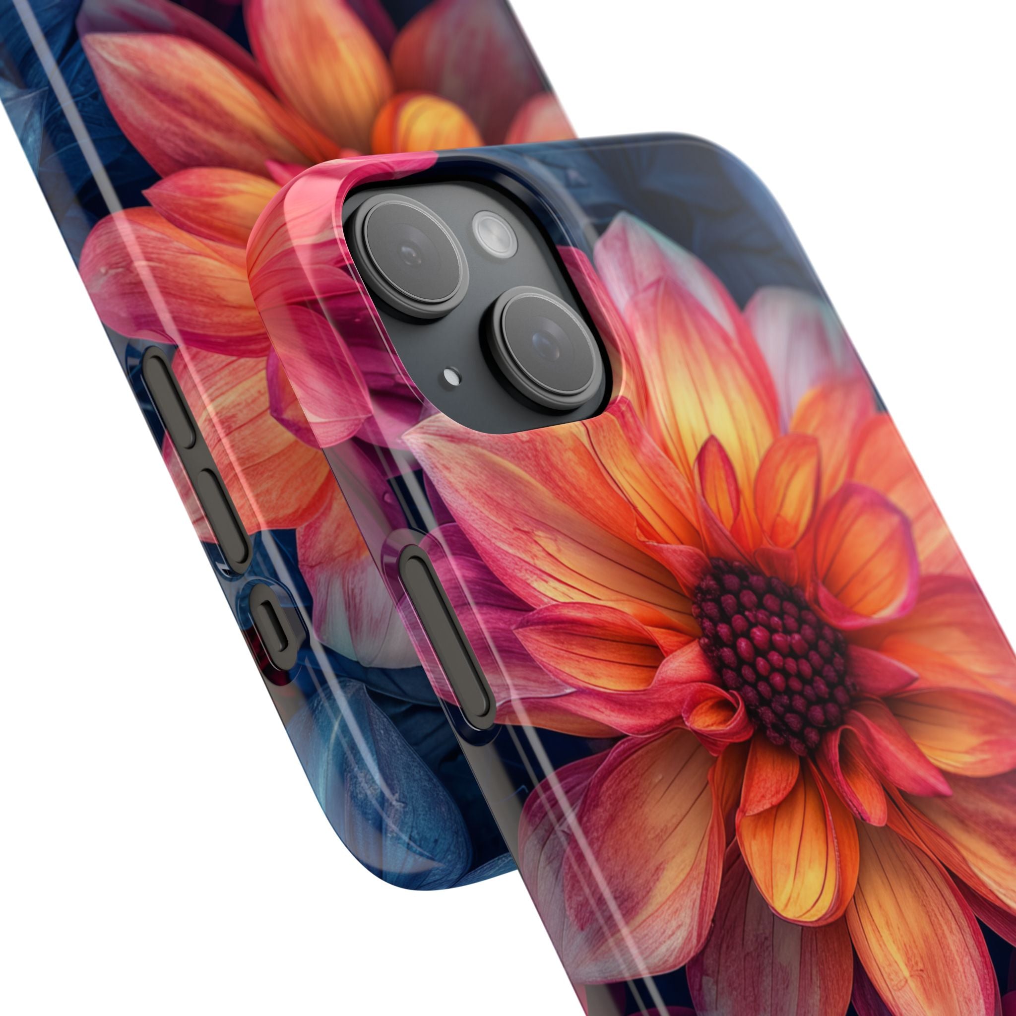 Fiery Bloom Harmony iPhone 15 - Slim Phone Case