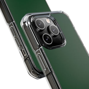 Waldgrün | Handyhülle für iPhone (Clear Impact Case – Magnetisch)