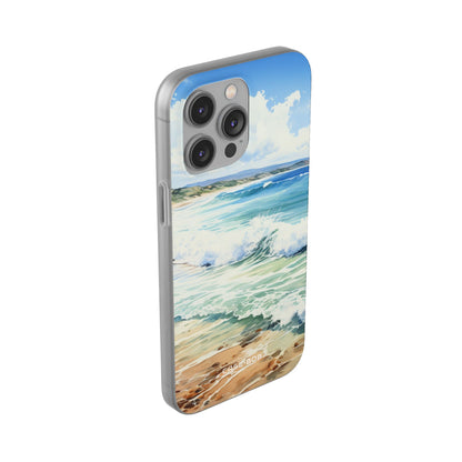 Foamy Wave Breeze iPhone 14 Pro Max Case - Soft