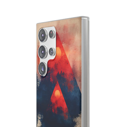 Red Sky Serenity - Flexi Samsung S23 Phone Case