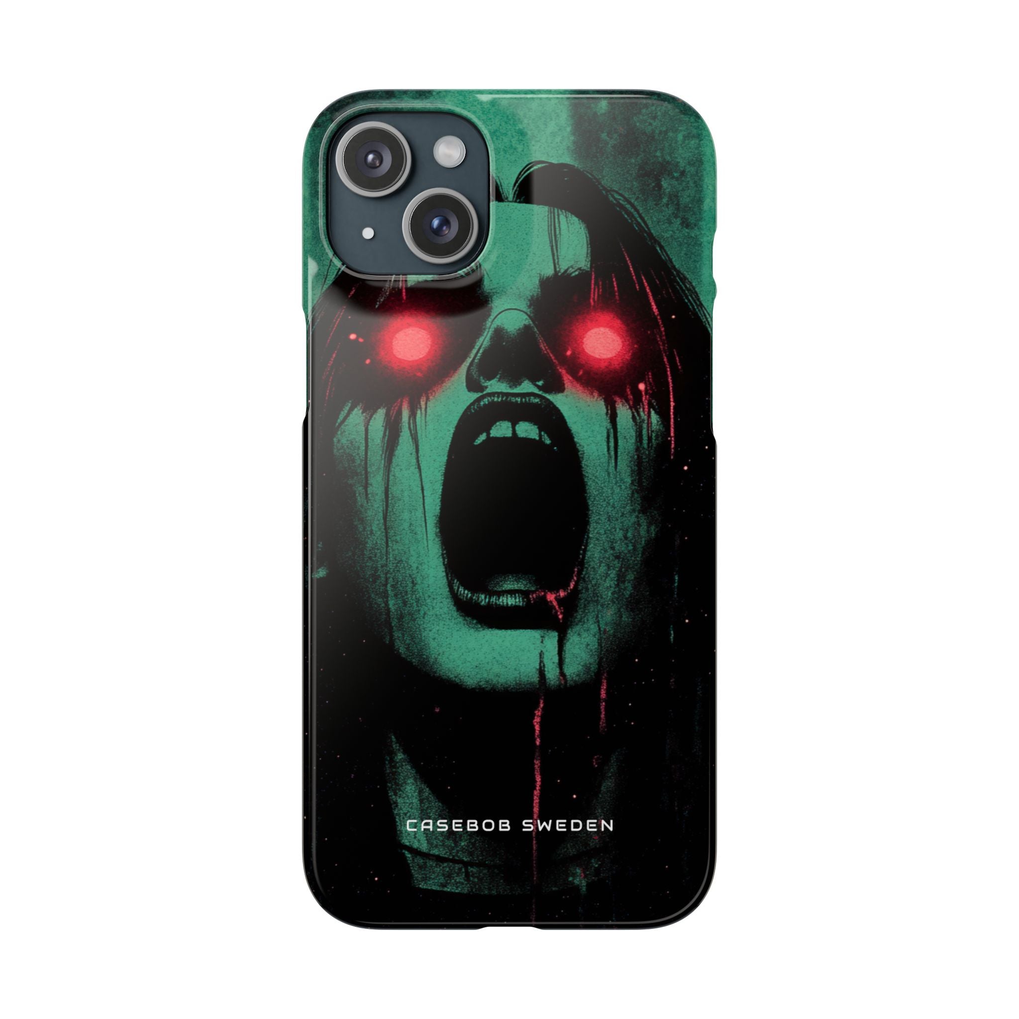 Haunting Glow of Gothic Eyes iPhone 15 - Slim Phone Case