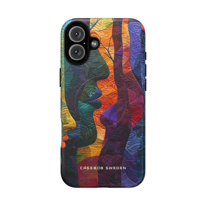 Harmonized Faces and Nature Fusion iPhone 16 | Tough+ Phone Case