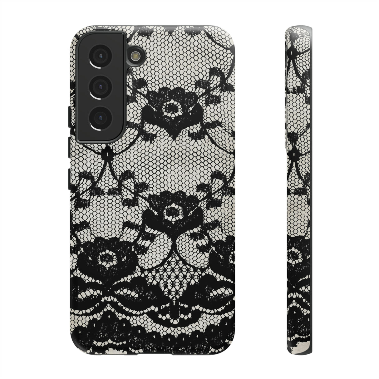 Lilrunge Gothic Flower - Protective Phone Case