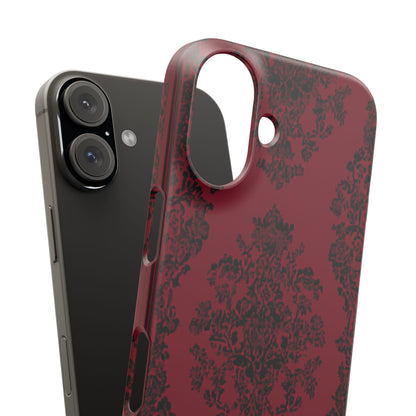 Gothic Crimson Elegance iPhone 16 - Slim Phone Case