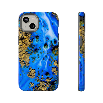 Blue River Ink Art iPhone Case (Protective) iPhone 14 Glossy Phone Case