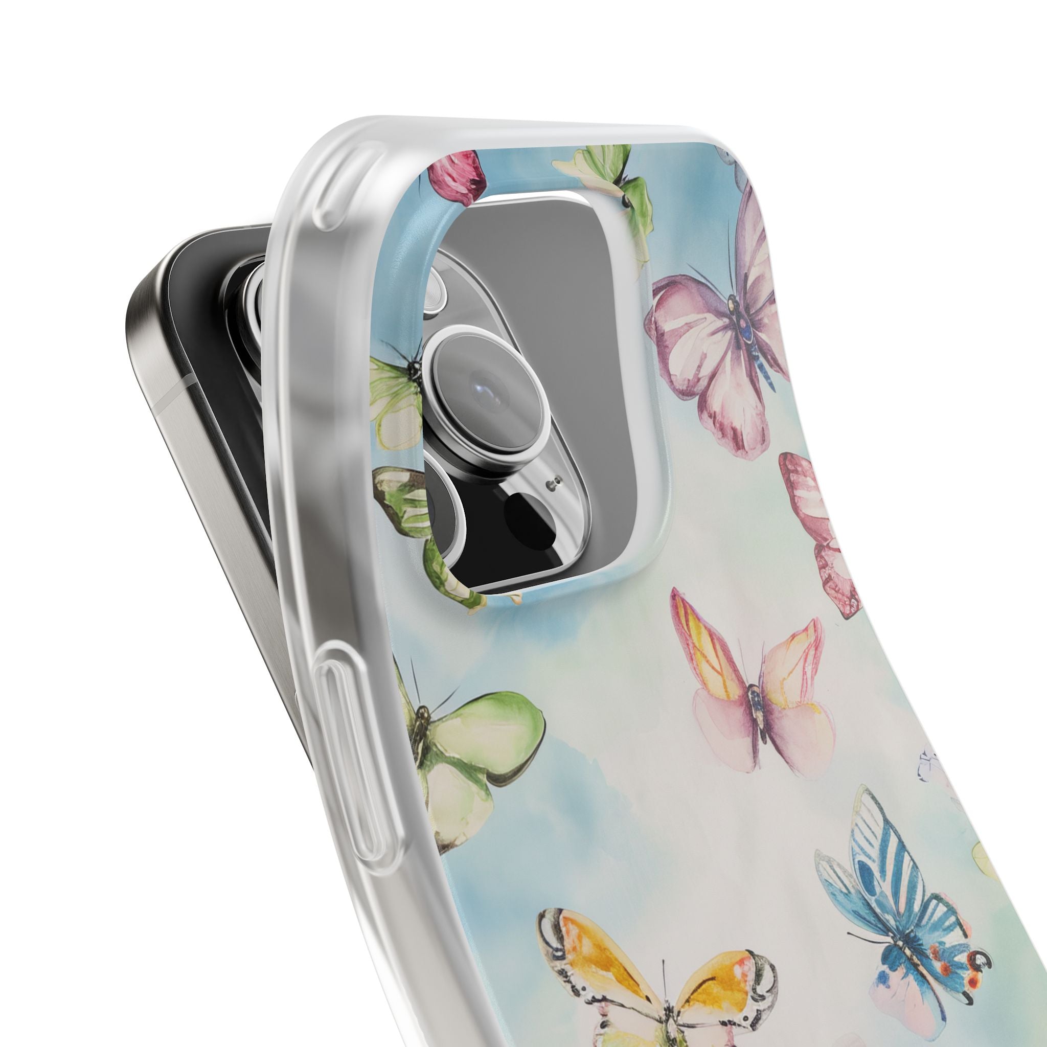 Watercolor Butterfly Bliss - Flexi iPhone 16 Phone Case