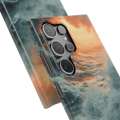 Fiery Wave Power - Slim Samsung S24 Phone Case