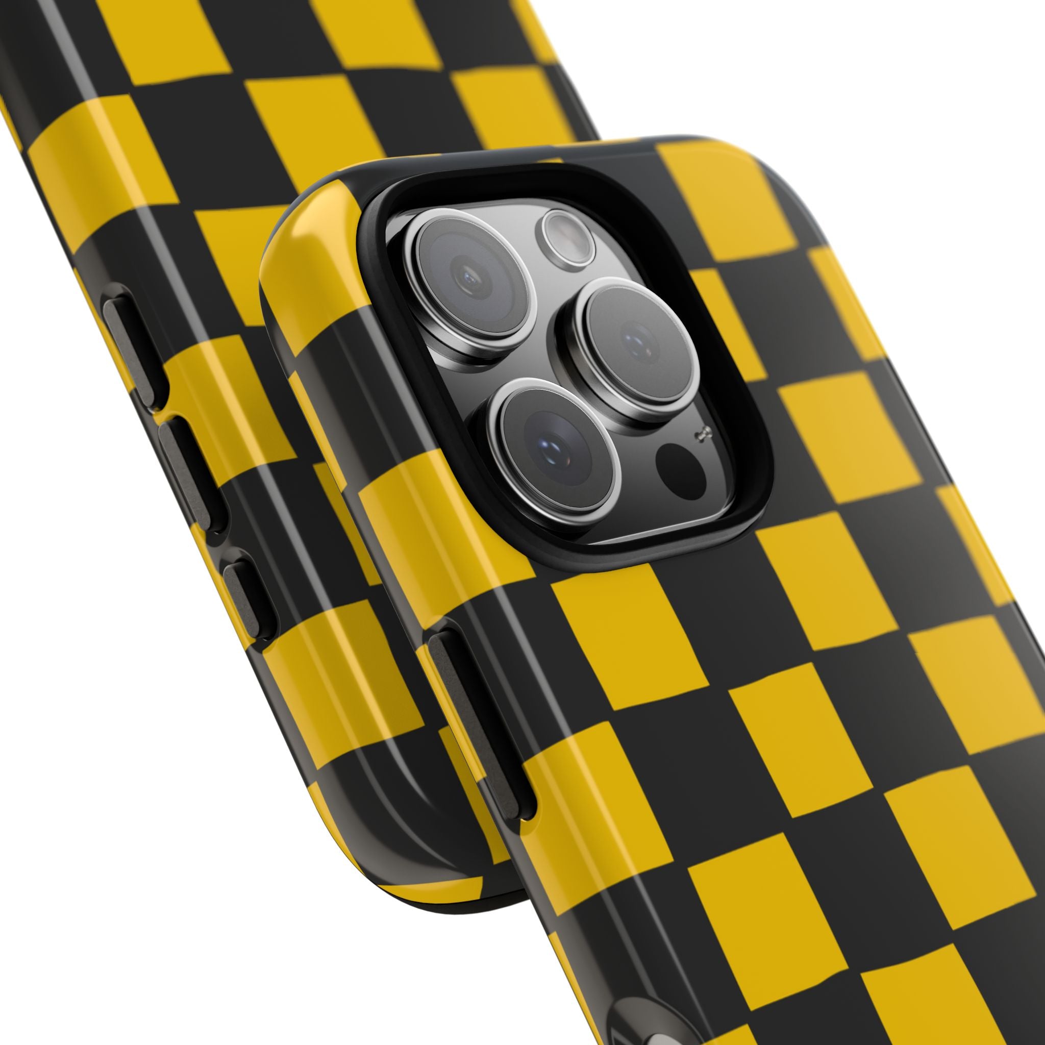 Yellow Squares Dance - iPhone Case