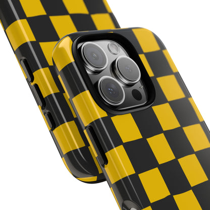 Yellow Squares Dance - iPhone Case