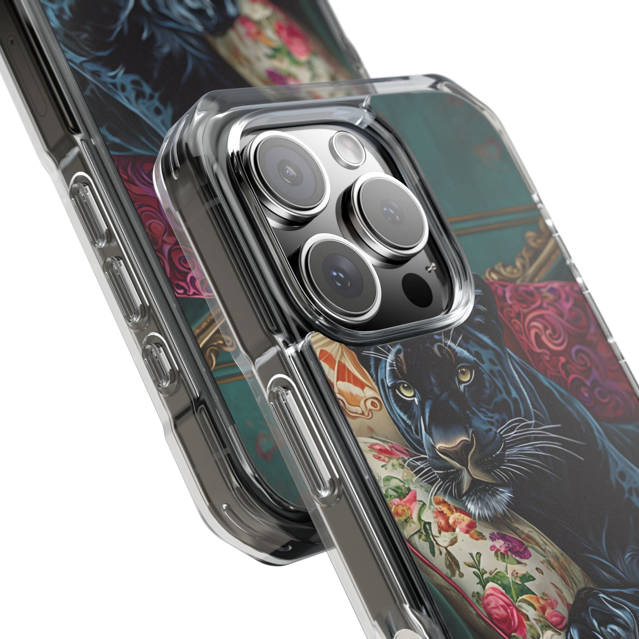 Panther on Vintage Chaise iPhone Case - Impact
