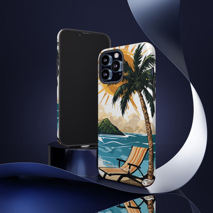 Sunny Palm Breeze iPhone 13 Pro Max Case - Tough