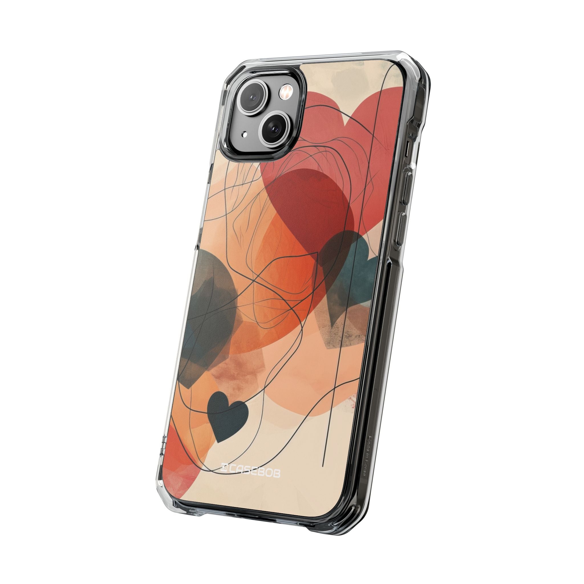 Abstract Heart Harmony - Phone Case for iPhone