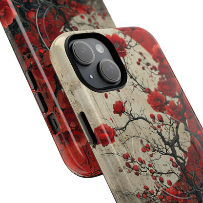 Zen Blossoms in Moonlight iPhone 15 | Tough+ Phone Case