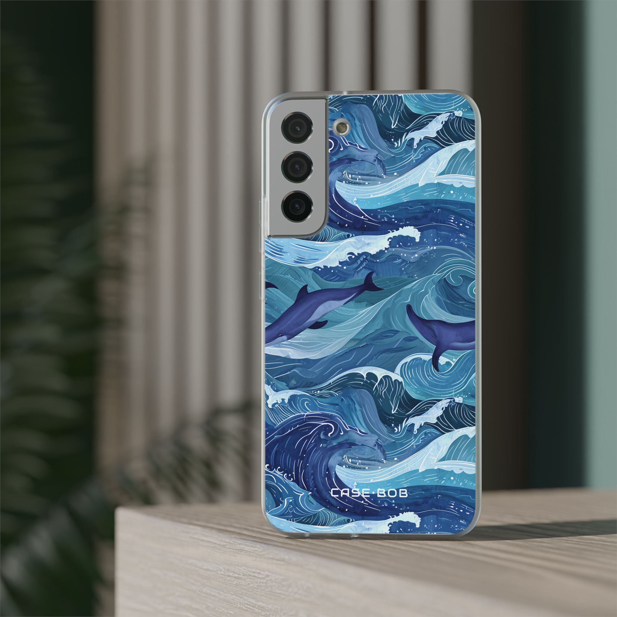 Dolphin Waves Samsung S22 Plus Case - Soft