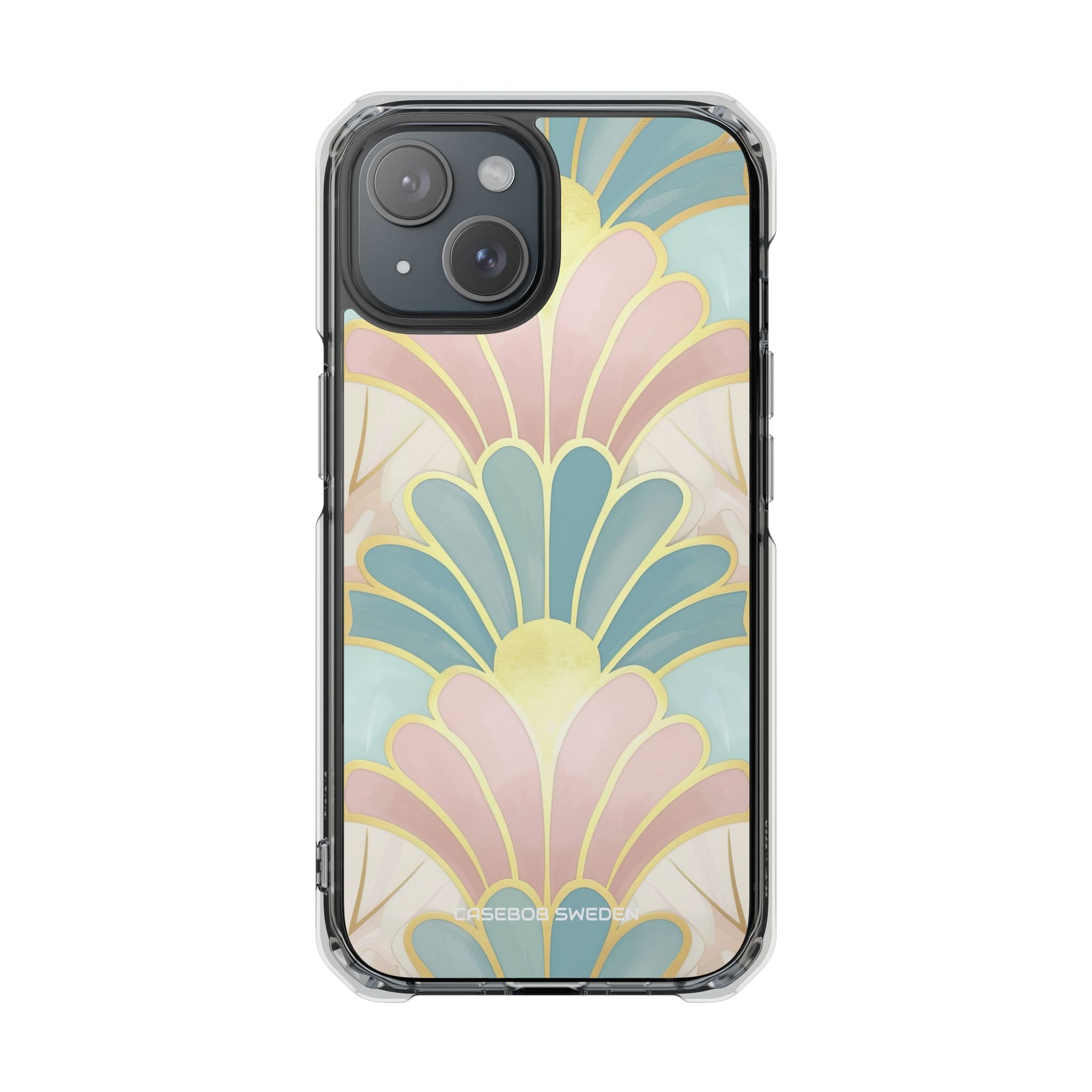 Pastel Deco Elegance - Clear Impact iPhone 15 Phone Case