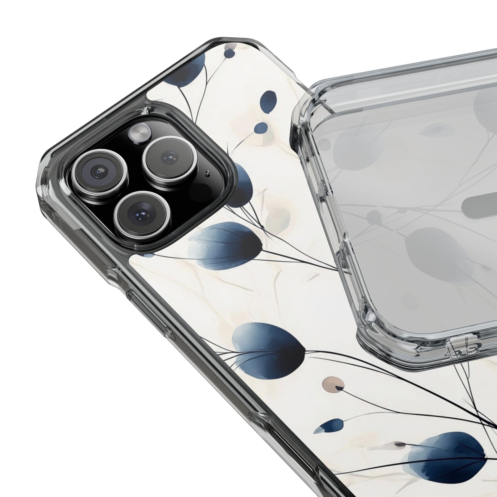 Floral Harmony Blue iPhone Case - Impact
