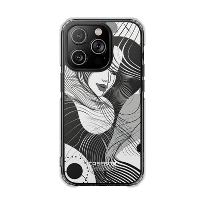 Orange Wave Motion iPhone 14 - Impact Clear+