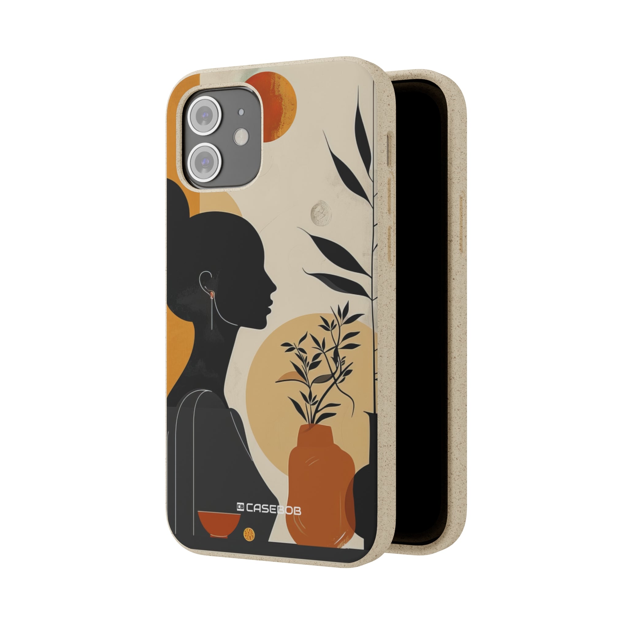 Modern Silhouette Tranquility | Biodegradable Phone Case