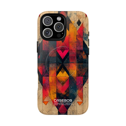 Fiery Symmetry Fusion iPhone 16 - Tough+