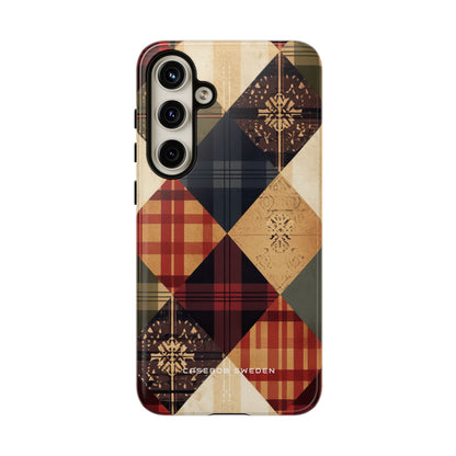 Rustic Geometric Patchwork Harmony Samsung S24 - Tough Phone Case