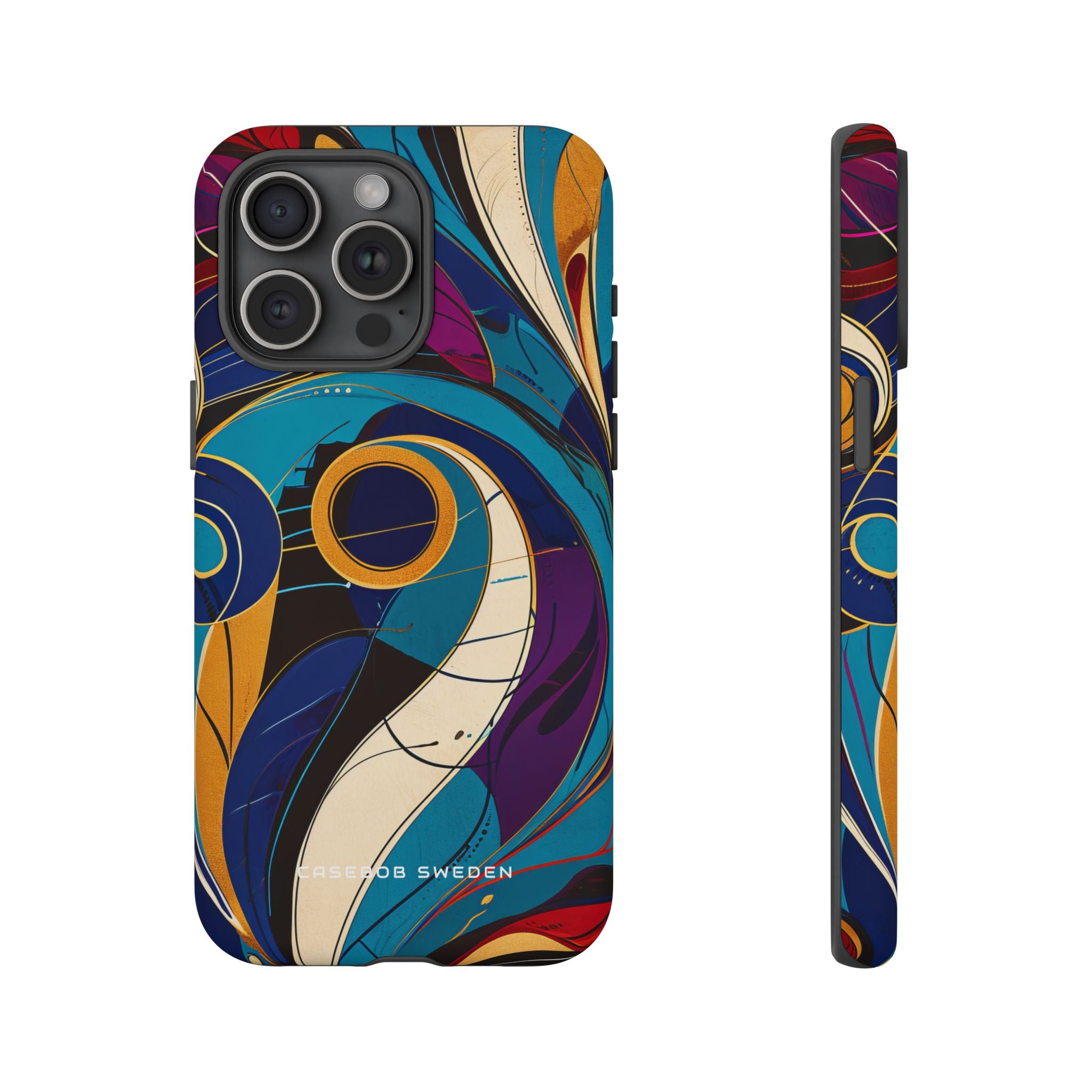 Vintage Vortex Harmony iPhone 15 - Tough Phone Case