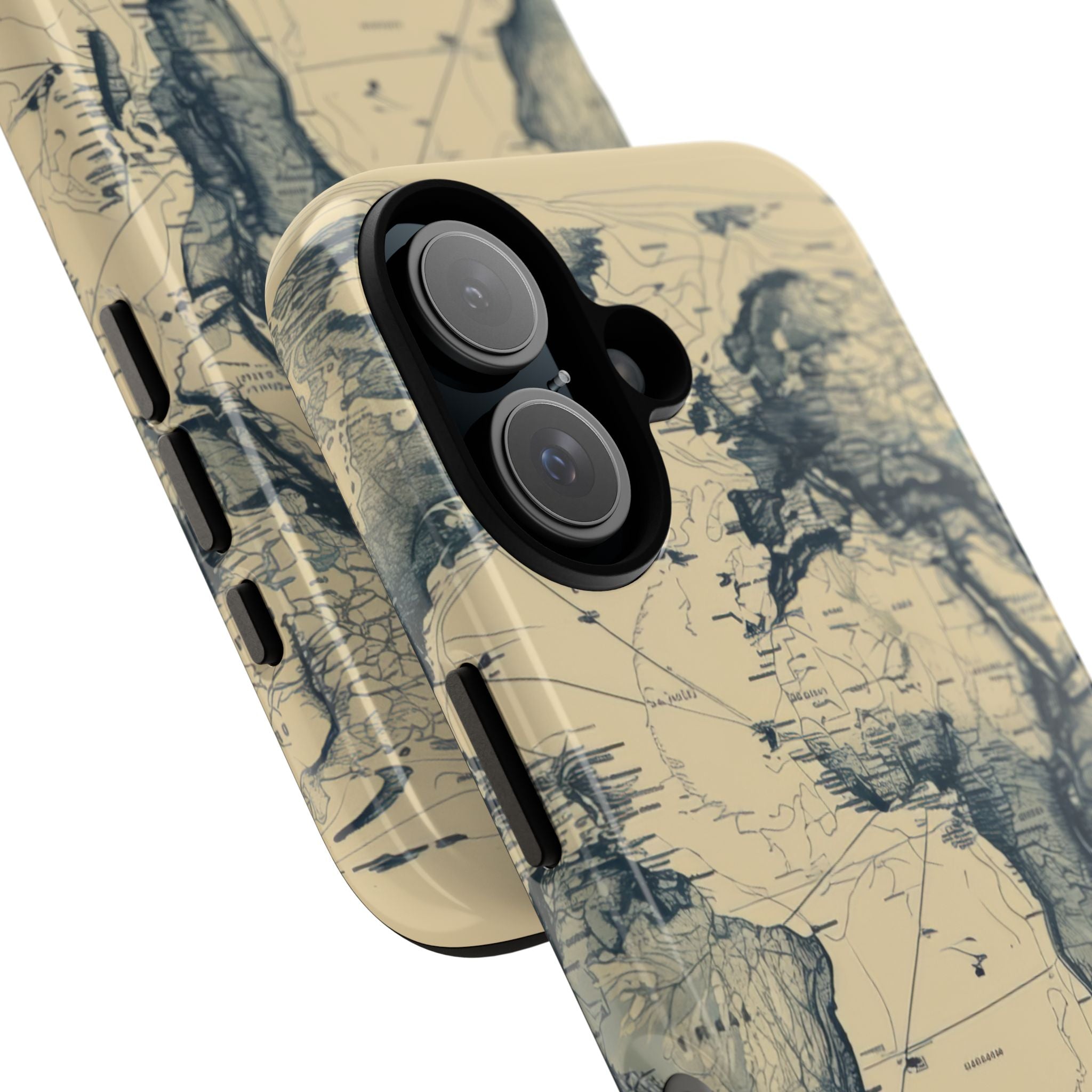 Vintage Cartographic Exploration Map - for iPhone 16