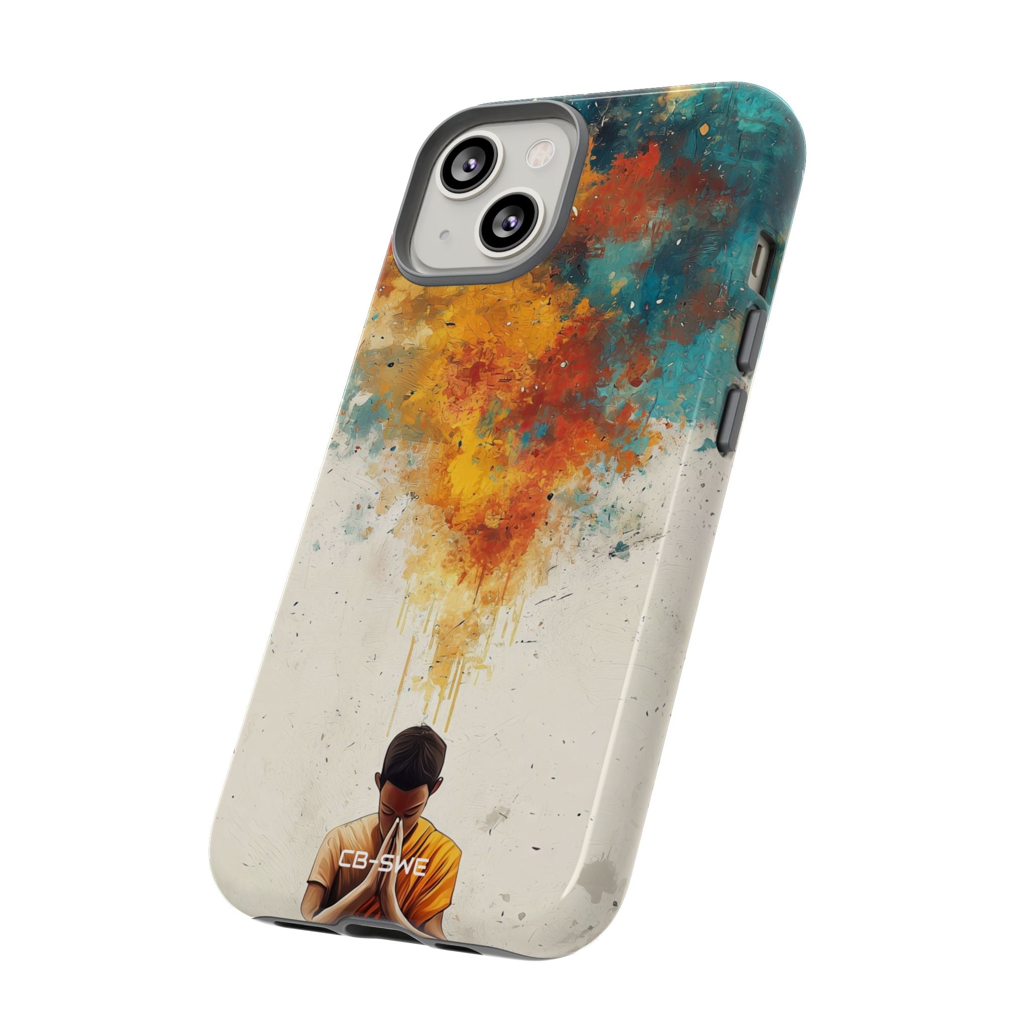 Monk Embracing Enlightenment - iPhone Case