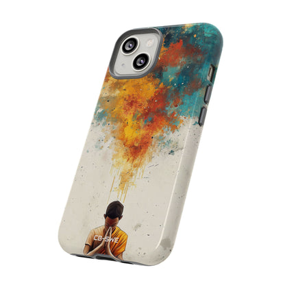 Monk Embracing Enlightenment - iPhone Case