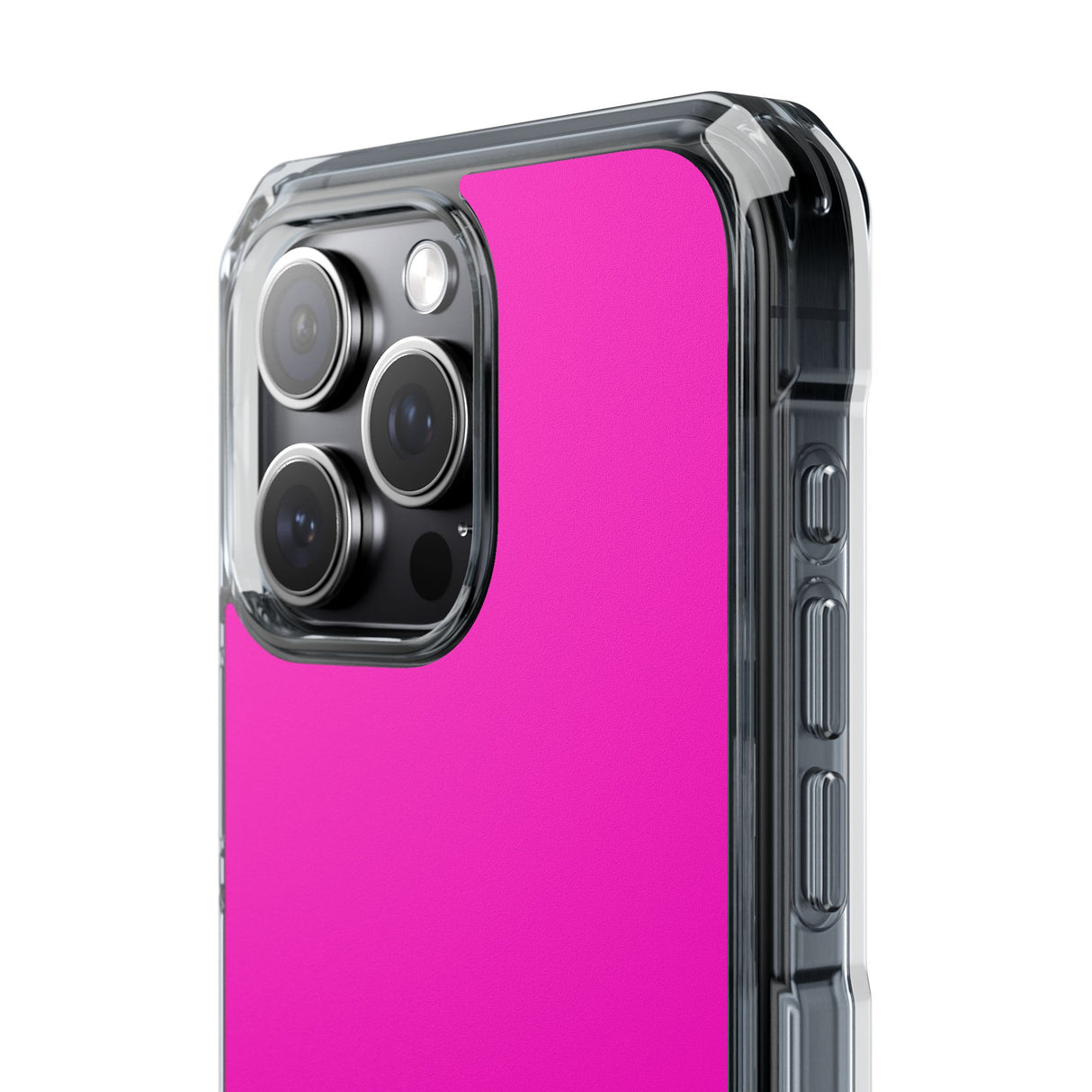 Shocking Pink | Handyhülle für iPhone (Clear Impact Case – magnetisch) 