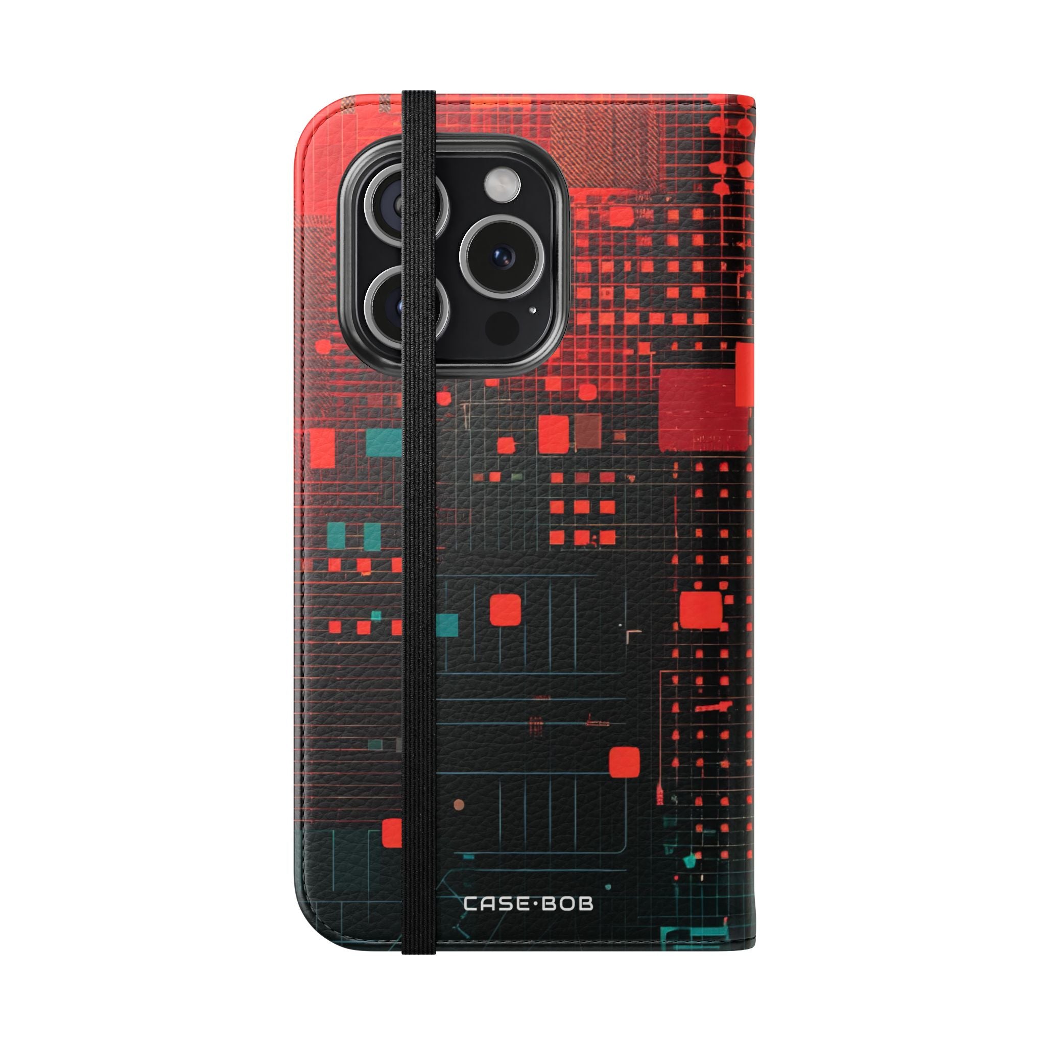 Crimson Circuit - iPhone 15 Pro Case - Wallet