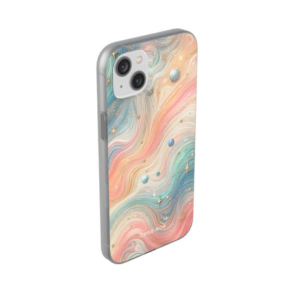 Iridescent Swirls iPhone 14 Plus Case - Soft