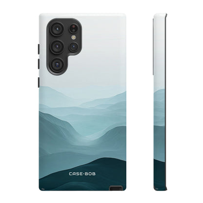 Teal Mist Mountains Samsung S22 Ultra Case - Tough