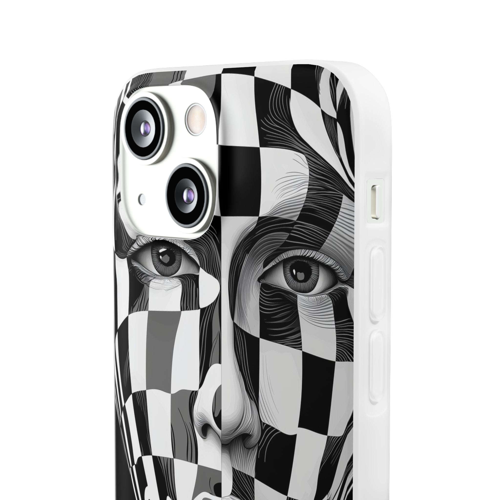 Checkered Face iPhone 13 mini Case - Soft